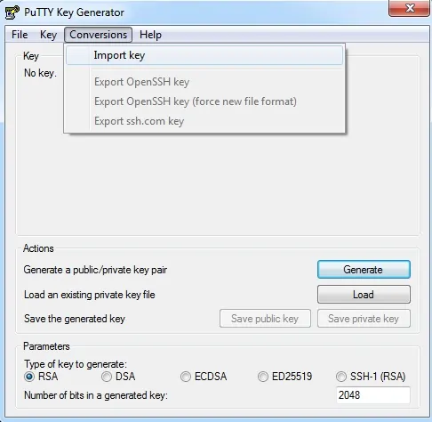 putty key generator