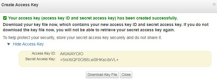 aws access key