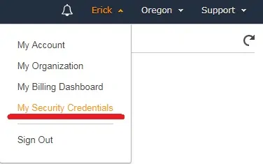 aws security credentials