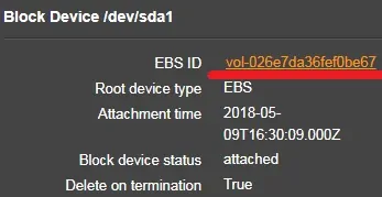 ebs vm snapshot