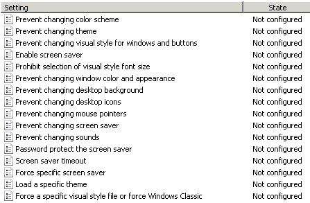 Windows 2008 - Lock windows screen control panel options
