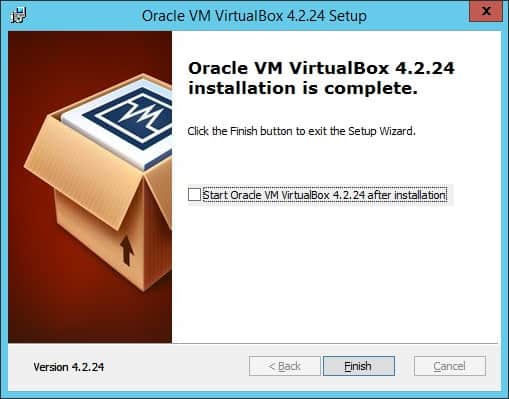 Virtualbox installed