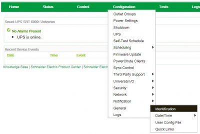 apc configuration snmp