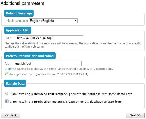 itop additional parameters