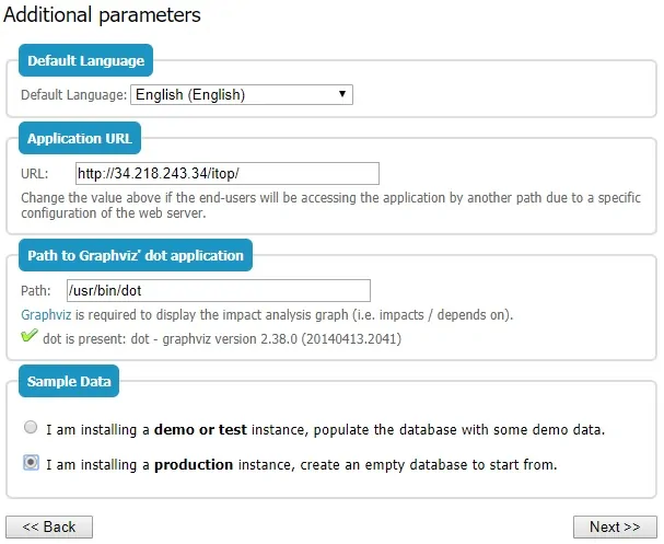 itop additional parameters