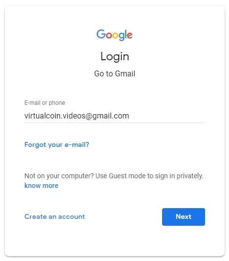 Gmail account