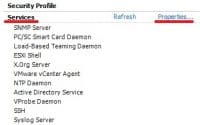 Vmware Service properties