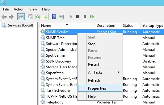 Windows SNMP Service