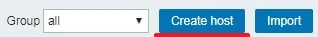 Zabbix Create Host