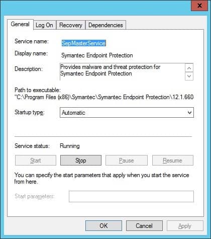 Zabbix Windows service