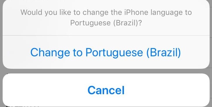 iPhone Changing Language
