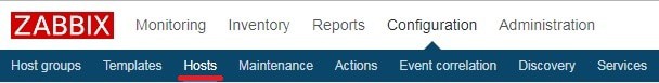 zabbix add host