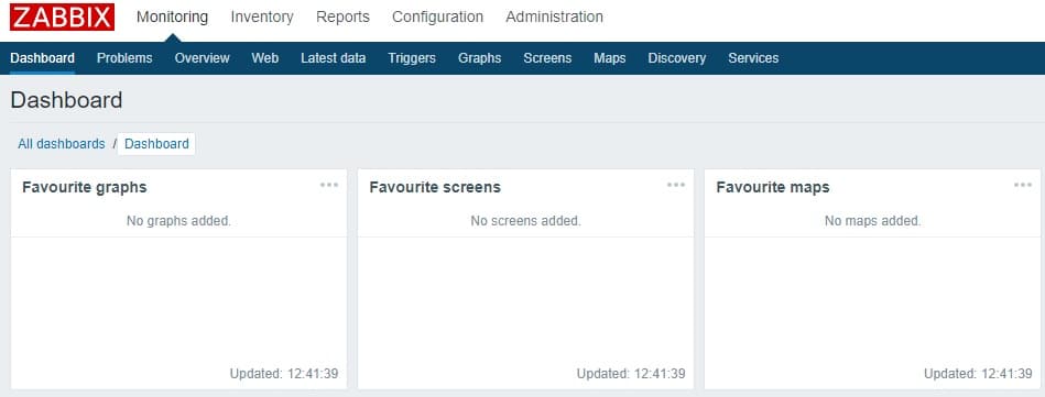 zabbix dashboard