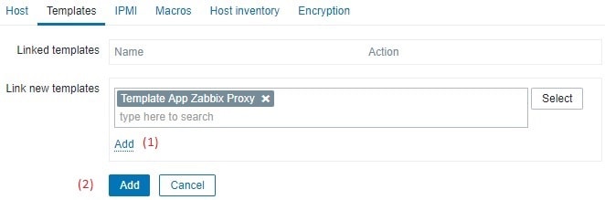 Zabbix Proxy Template