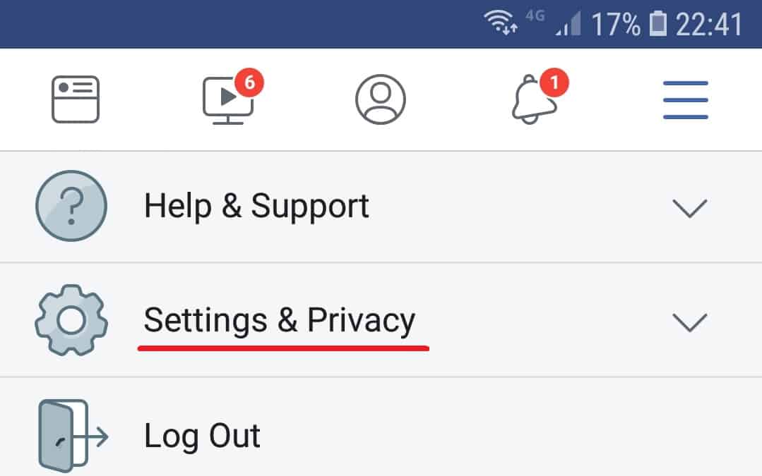 Android Facebook Setting and Privacy