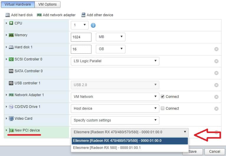 Virtual Machine Directpath Configuration Virtual Machine Directpath Configuration