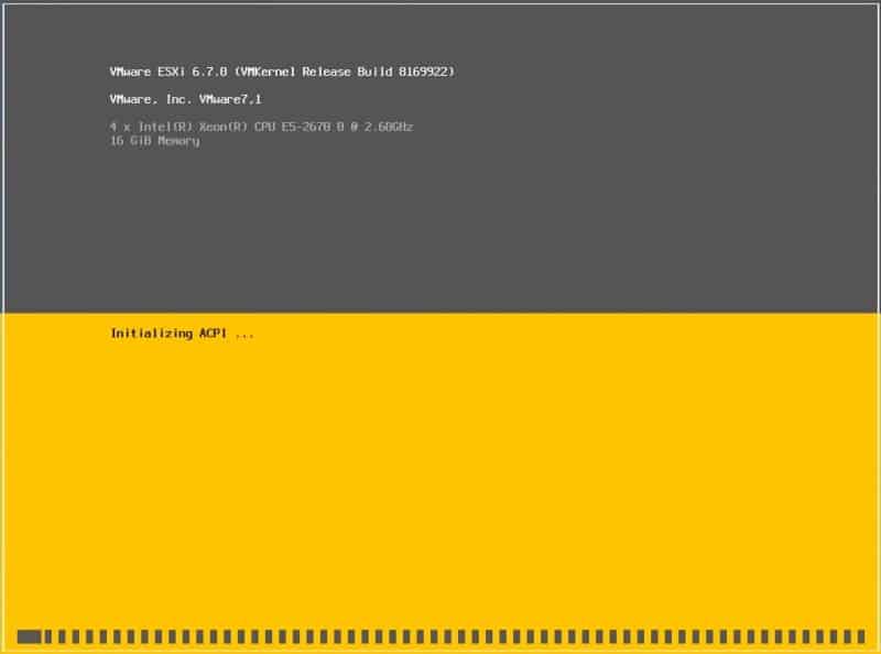 installation vmware esxi 7