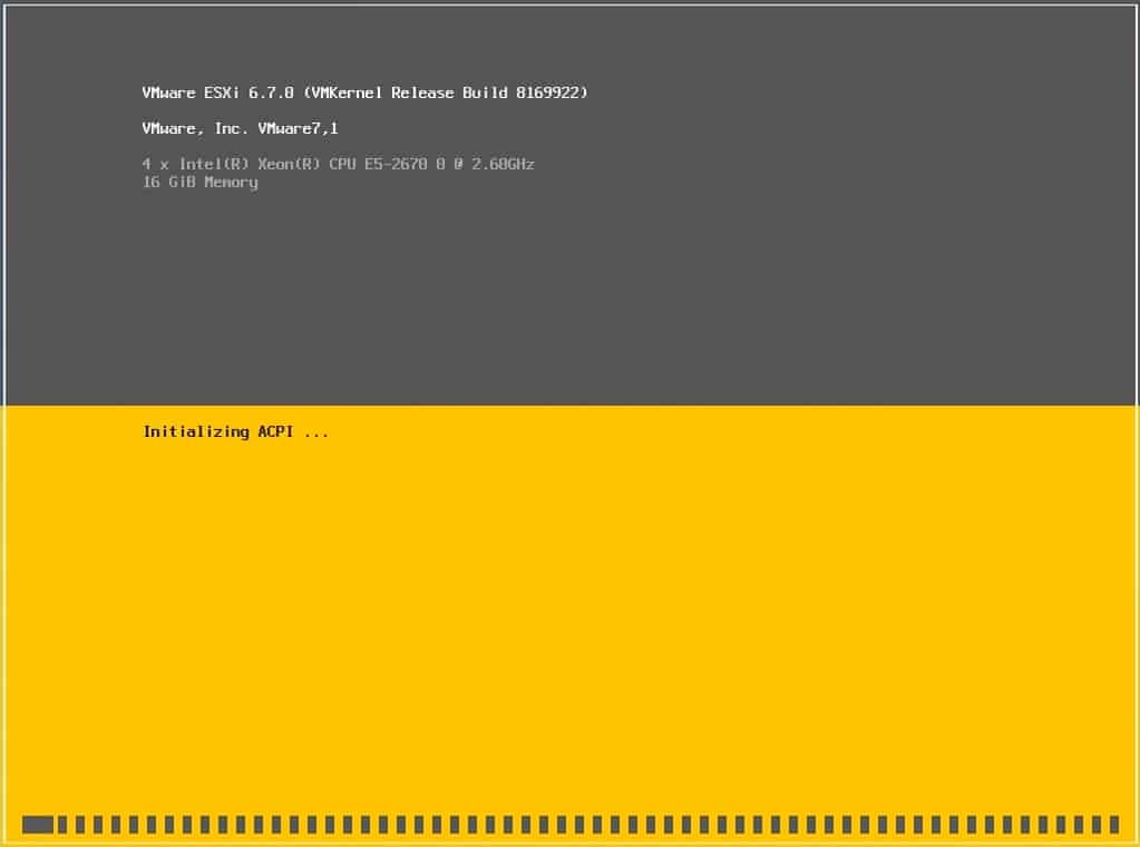 pc setup to load vmware esxi 6.7 ?