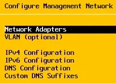 Vmware Configure Management network
