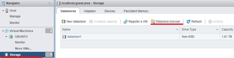 Vmware ESXi Datastore Vmware ESXi Datastore