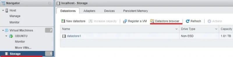 Vmware ESXi Template Datastore