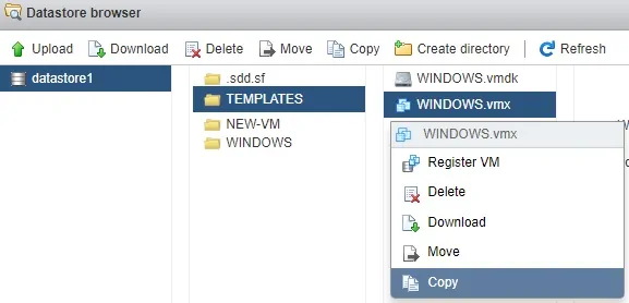 Vmware ESXi Windows Template Virtual Machine