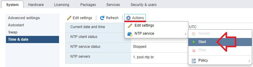 Vmware NTP Service Startup