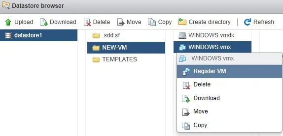 Vmware Template Register VM