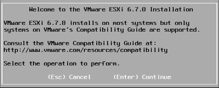 installing vmware esxi 6.7