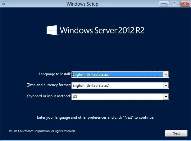 Windows Server Installation