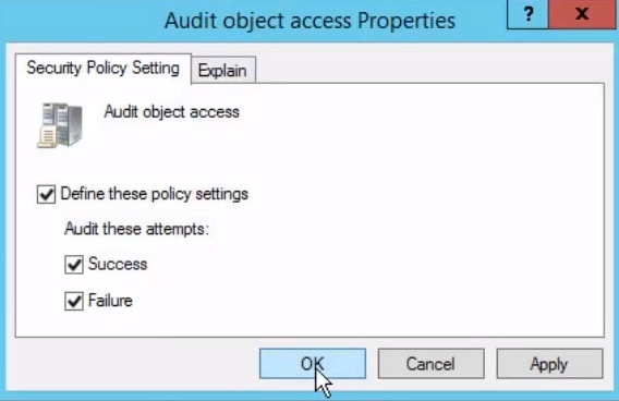 Audit Object Access Properties