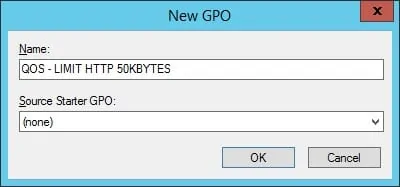 GPO - Create QoS Traffic Shaping