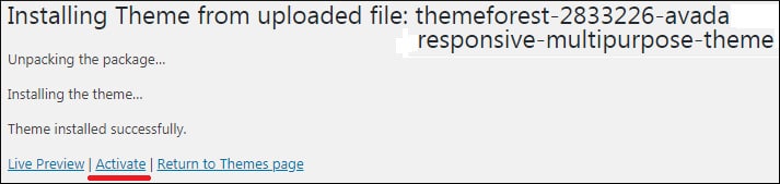 Avada Install WordPress Avada Install Wordpress