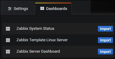 Grafana zabbix dashboard
