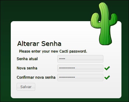 Cacti default password