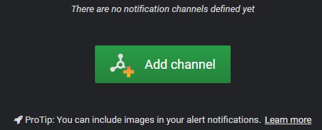Grafana notification channel