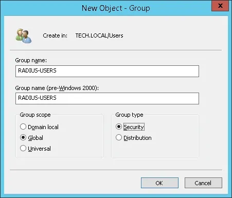 Active Directory Radius group