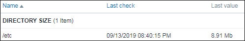 Zabbix monitor linux folder size Zabbix monitor linux folder size