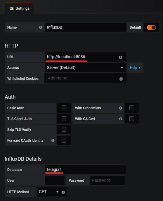 grafana influxdb data source configuration grafana influxdb data source configuration