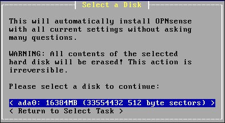 opnsense disk part opnsense disk part