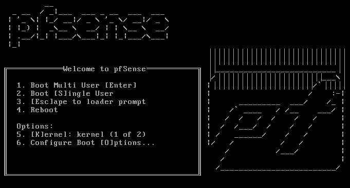 pfsense boot
