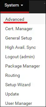 pfsense console login