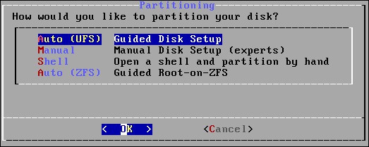 pfsense disk partition