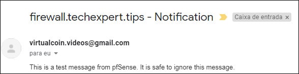 pfsense notification email