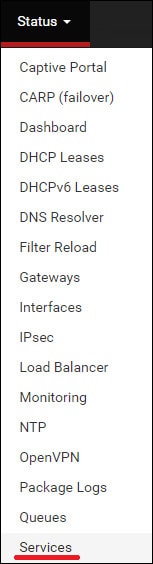 pfsense ntopng services