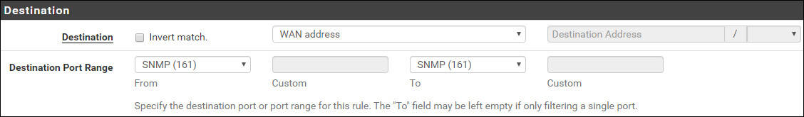 pfsense snmp firewall destination pfsense snmp firewall destination