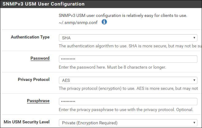 pfsense snmpv3 encryption pfsense snmpv3 encryption