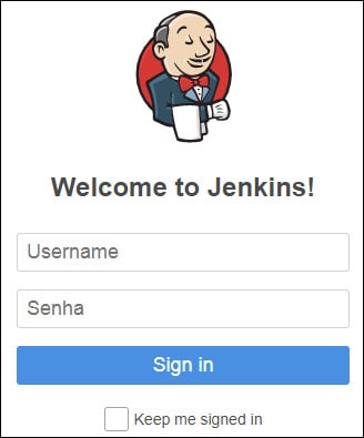 Jenkins login