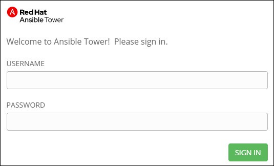 ansible tower login