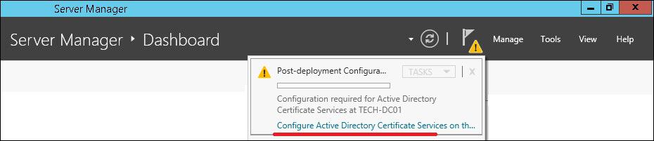 certification authority post deployment